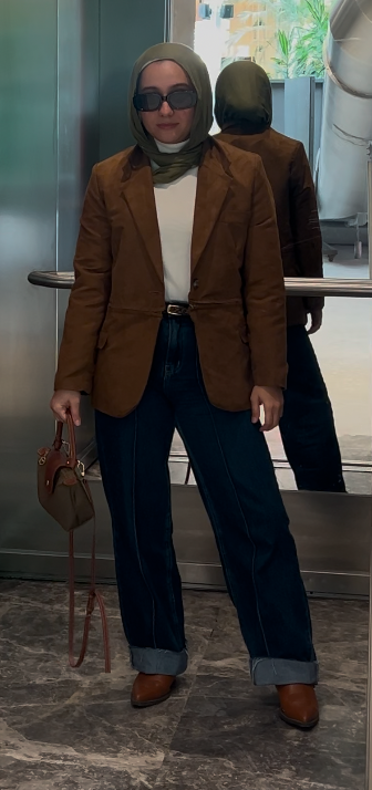 The crop it like it's hot blazer in suede