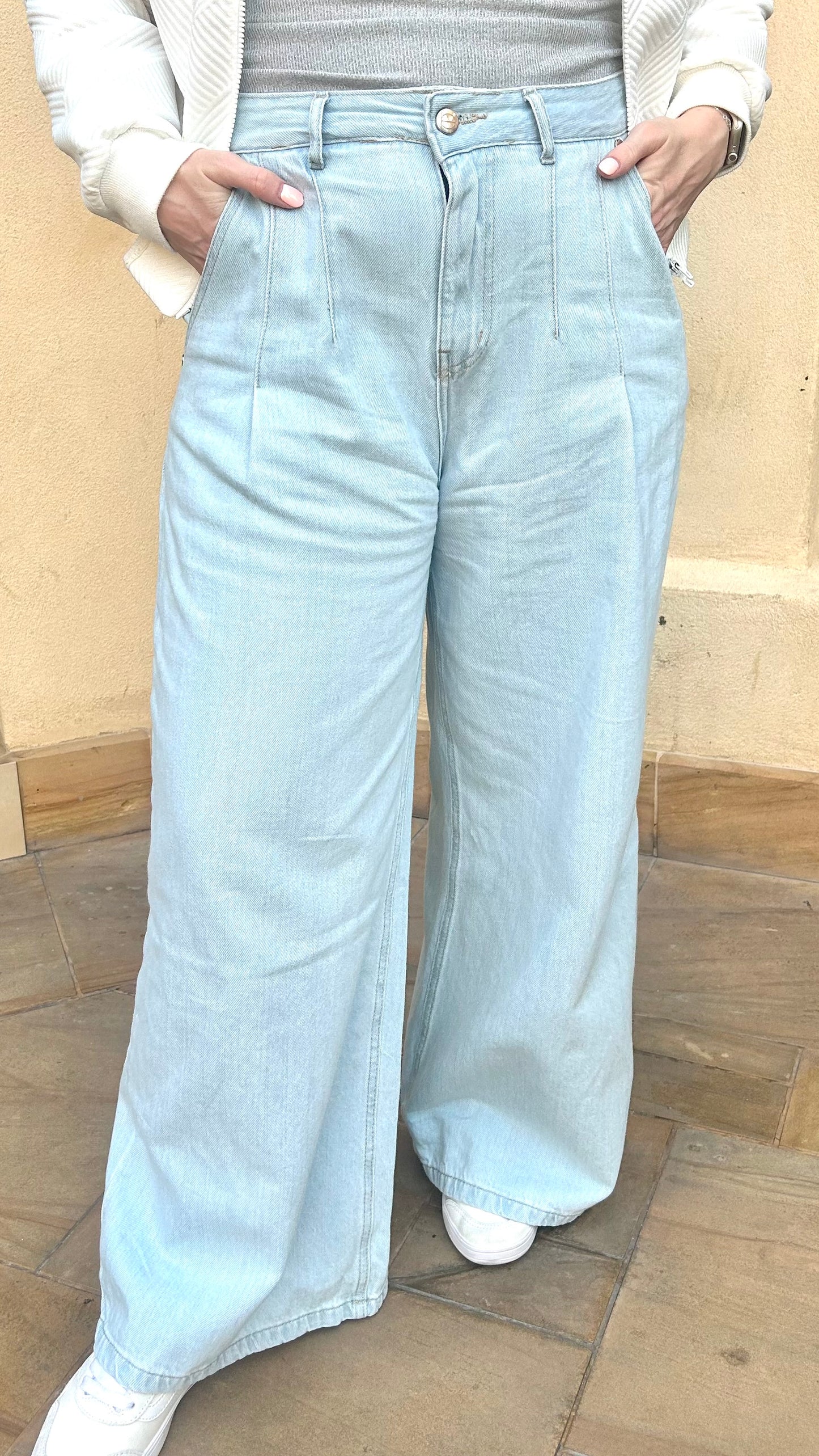 The Everyday WideLeg Jeans in Ice