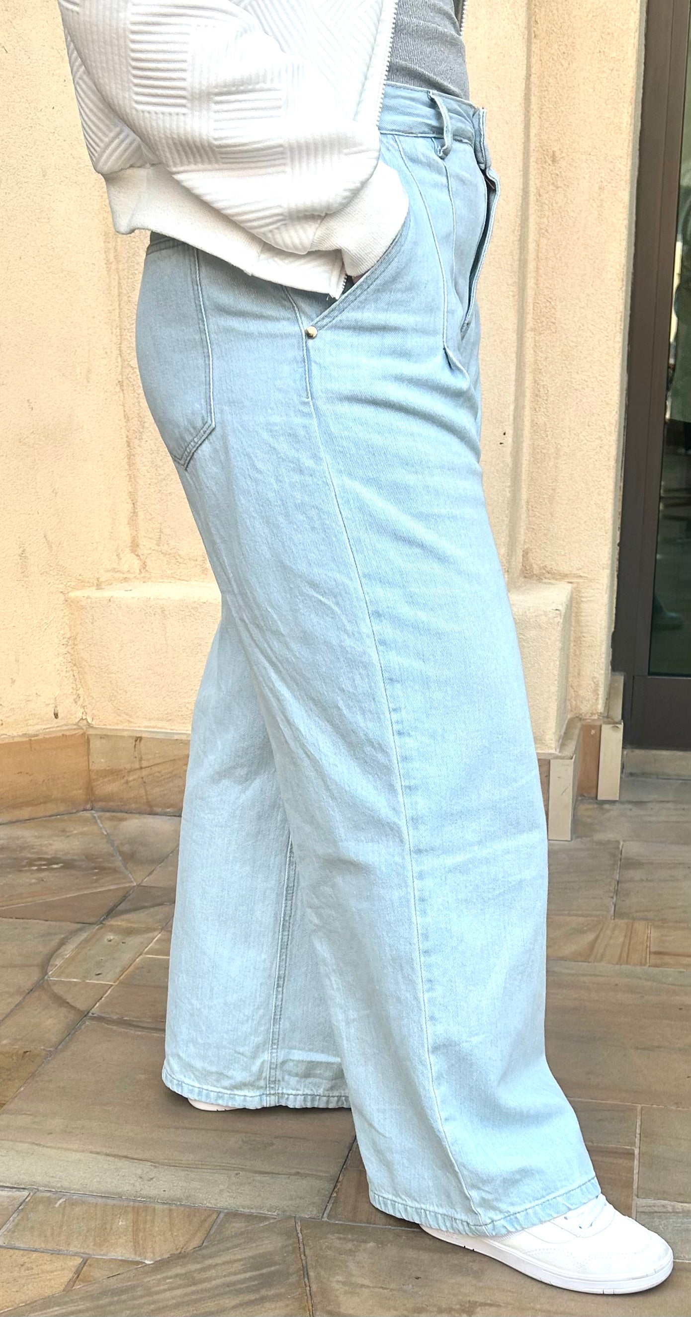 The Everyday WideLeg Jeans in Ice