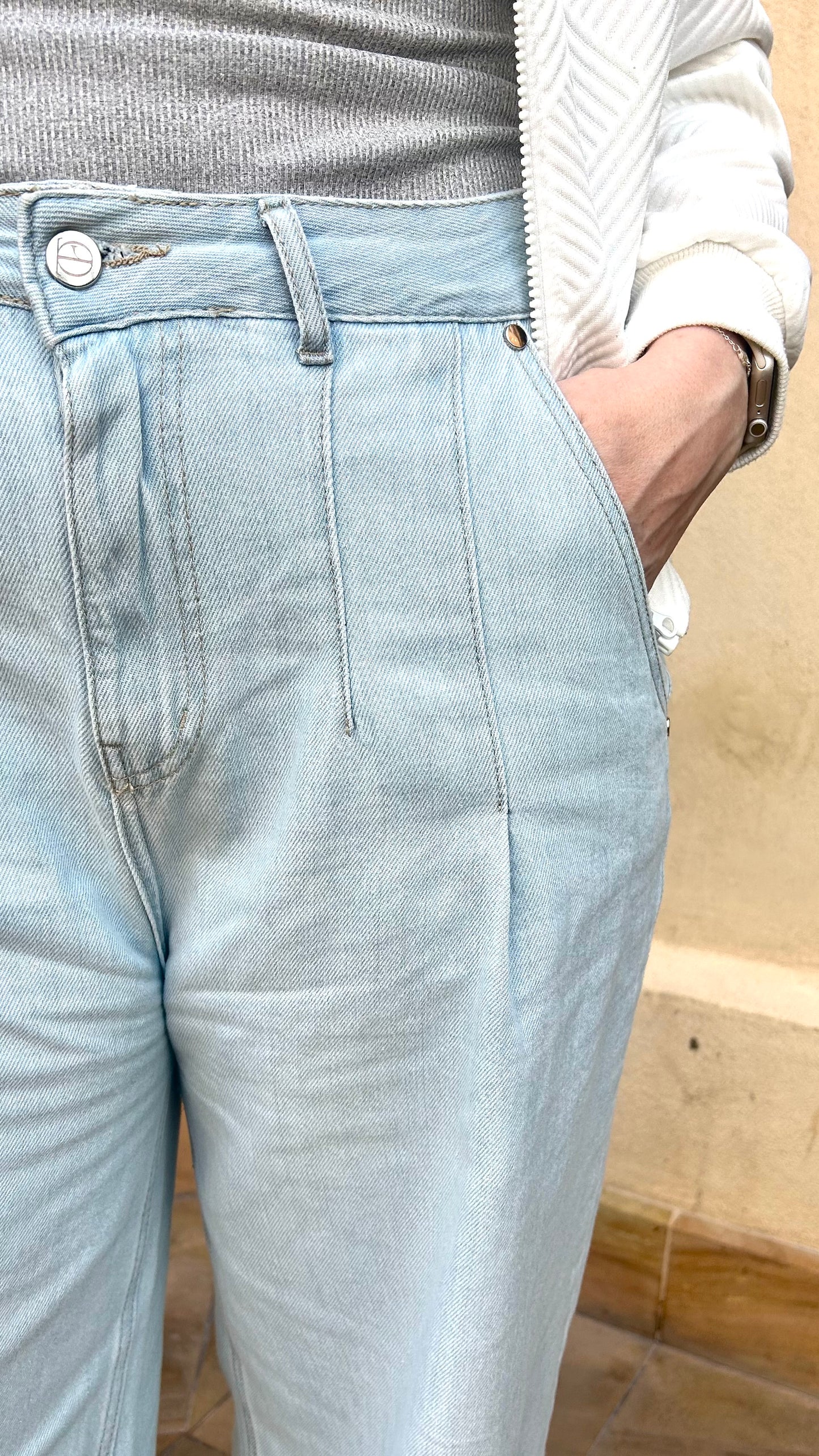 The Everyday WideLeg Jeans in Ice