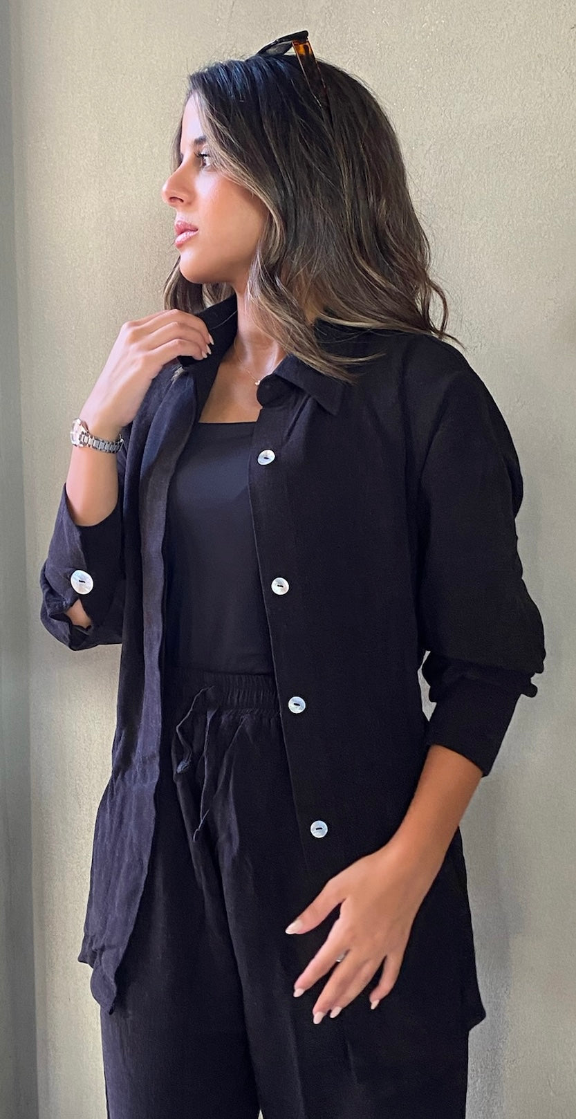 The Cinch & Chill Shirt in Black