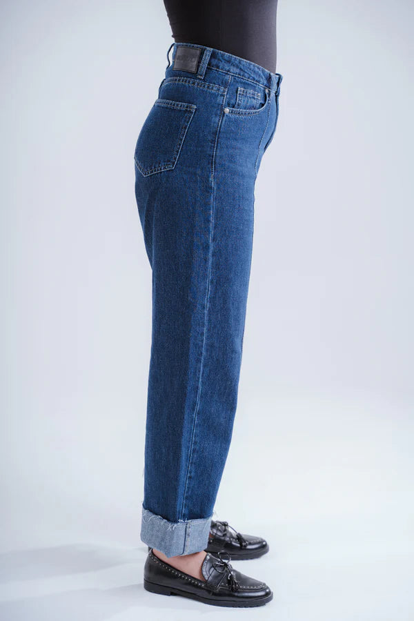 the NOT-SO-LONG denim pants in Dark Blue