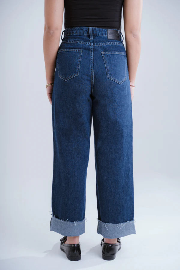 the NOT-SO-LONG denim pants in Dark Blue